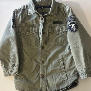 Tommy Hilfiger Olive Military Patch Jacket